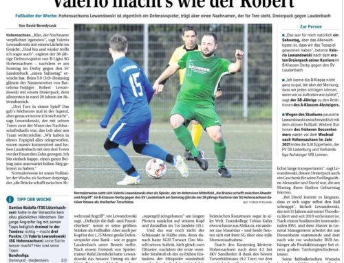 Spieler der Woche: Valerio Lewandowski