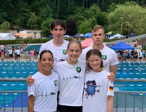 Kleines aber feines Team bei den Badischen Meisterschaften im Schwimmen